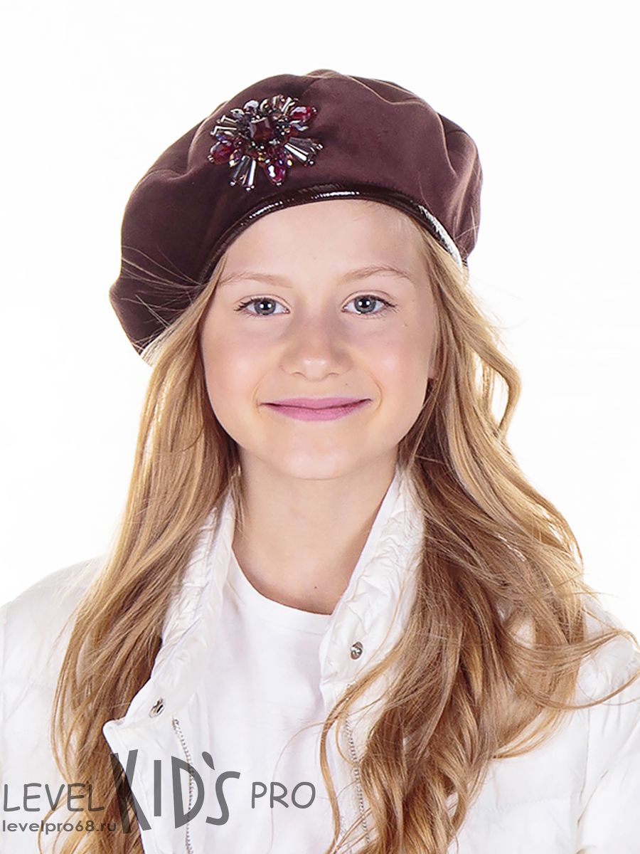 Диор орден kids берет.<br>Велюр~Velour-Dior order beret