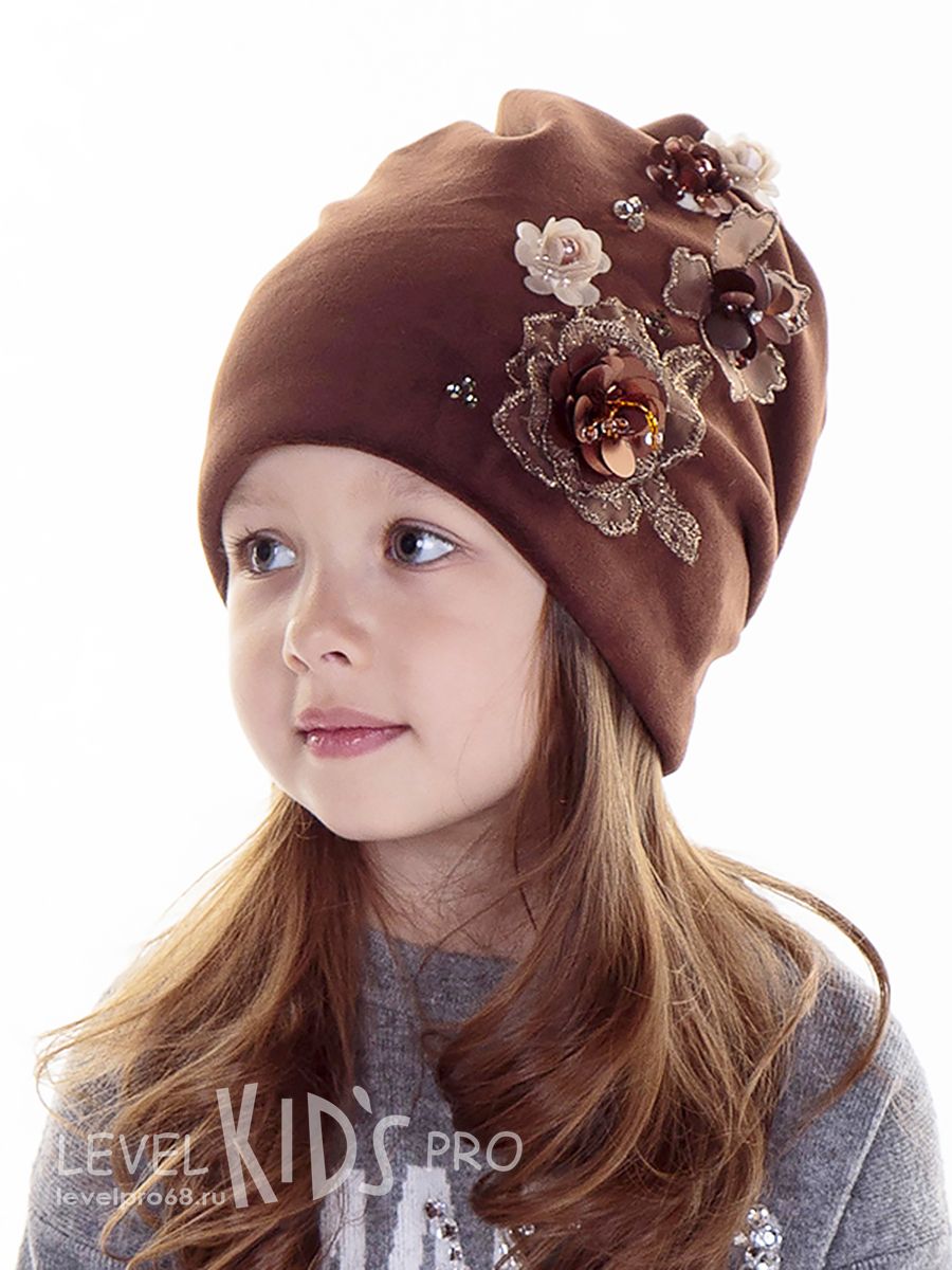 Незабудка kids шапка 011.<br>Велюр ~Velour-Forget-me-not hat 011