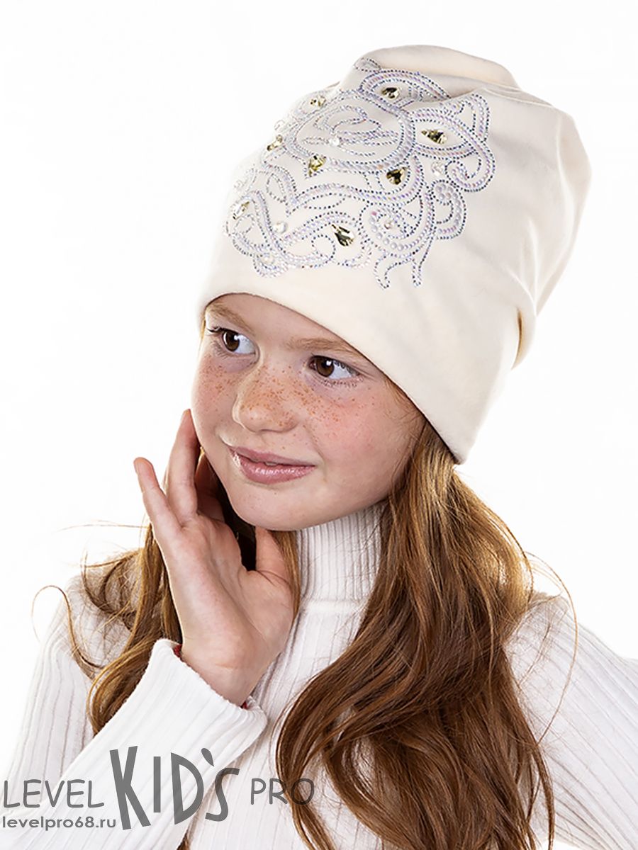 Легион камни kids шапка 011.<br>Велюр~Velour-Legion crystals hat 011