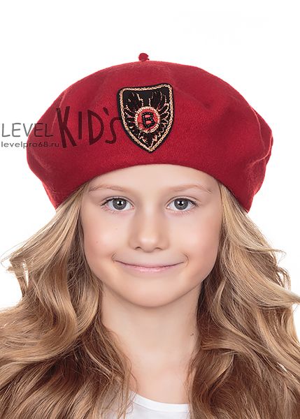 В шеврон берет.<br>Мягкий фетр~Felted wool-Chevron B beret