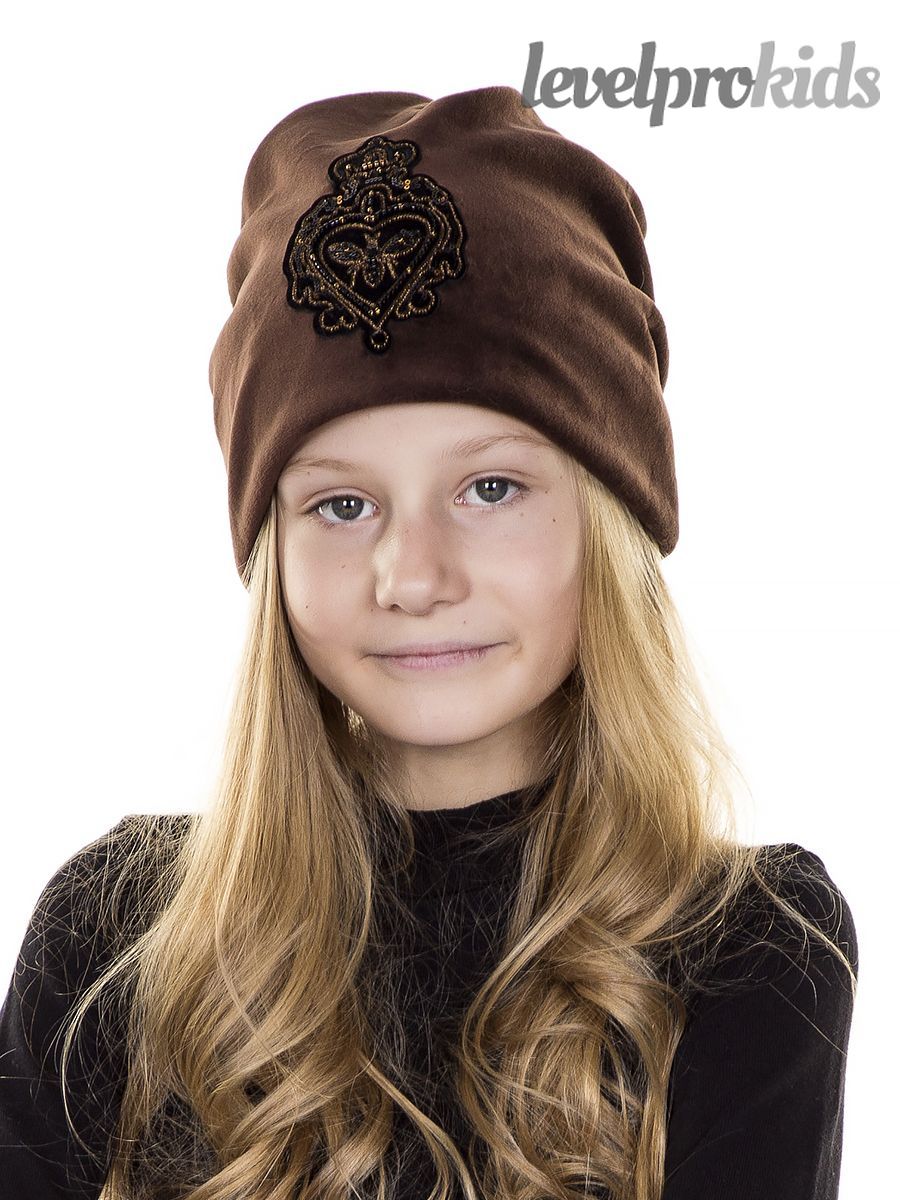 Севиль шеврон kids шапка 011.<br>Велюр~Velour-Sevil chevron hat 011