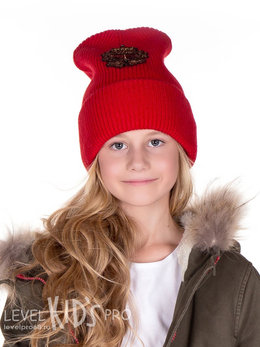 Рошель шеврон kids шапка МГ.<br>Вязка~Knitted wool items-Rochelle chevron kids hat MG 