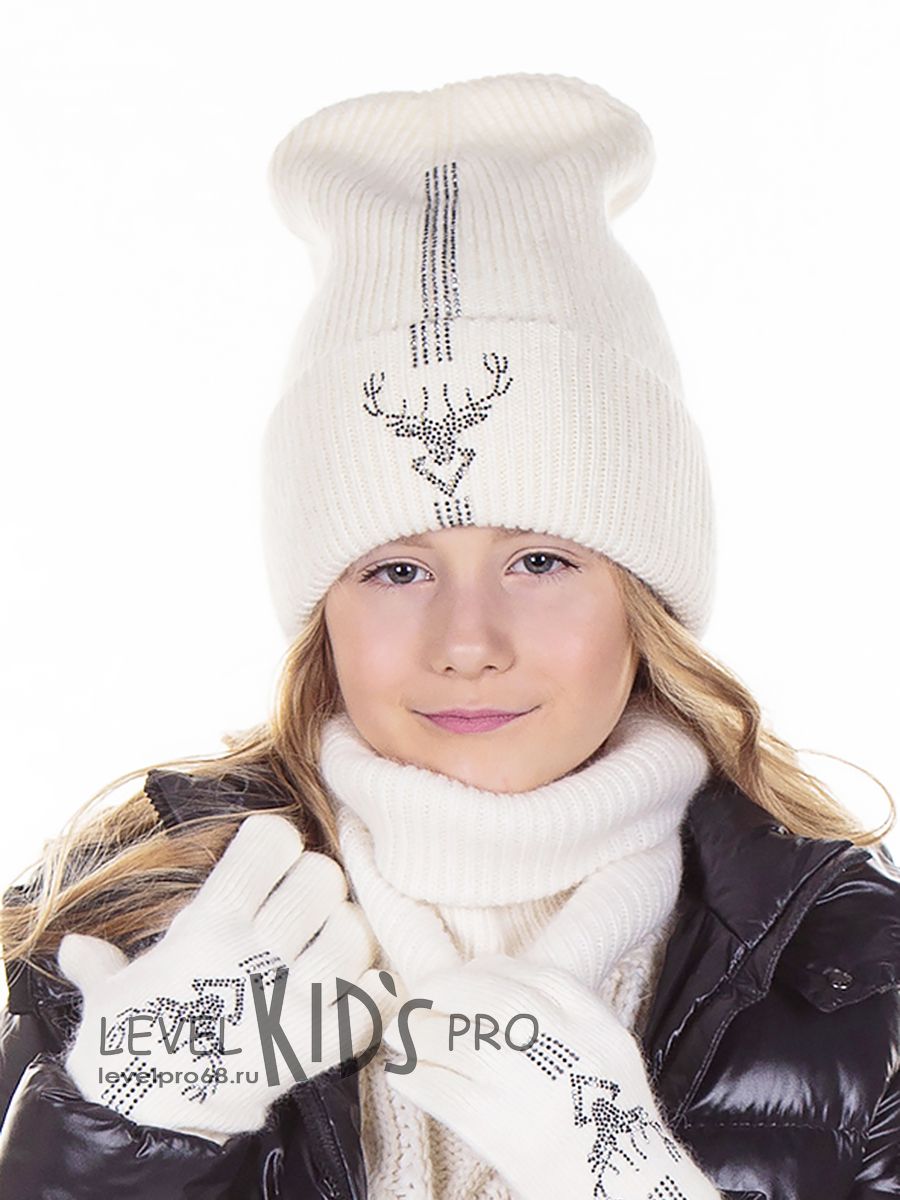 Север kids шапка МГ.<br>Вязка~Knitted wool items-North hat MG