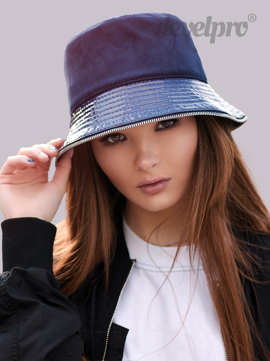 Рокси шляпка.<br>Экозамша~Eco suede-Roxy bucket hat