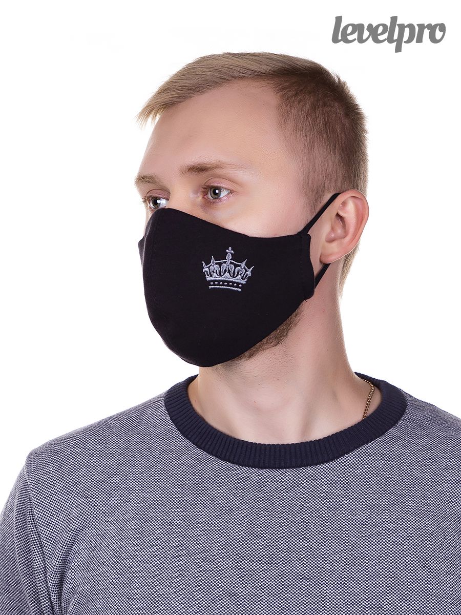  Маска гигиеническая №2 Корона вышивка ~Hygienic mask No. 2 Crown embroidery