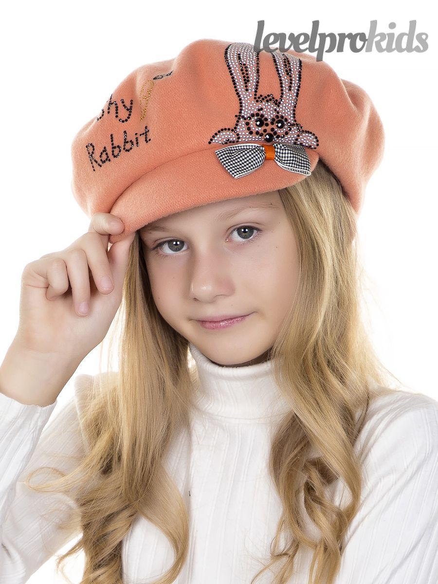 Ушастик VIP берет с козырьком.<br>Мягкий фетр~Felted wool- Little hopper visored beret