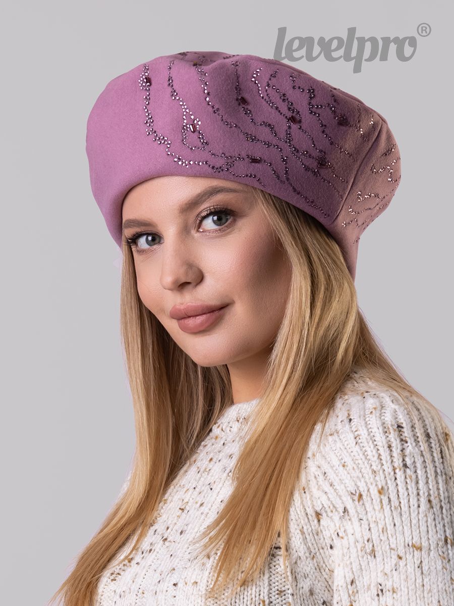 Карина берет.<br>Кашемир~Cashmere-Karina beret