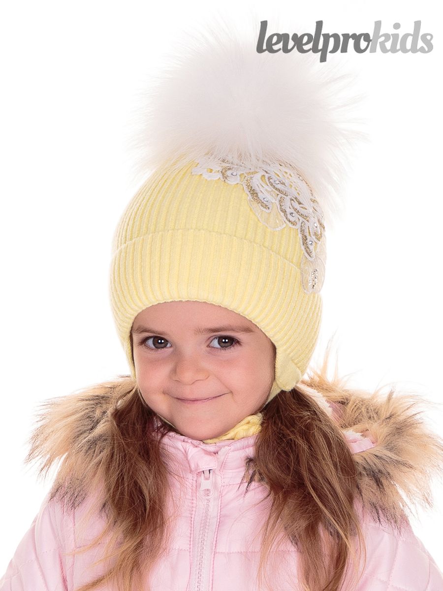 Аэлита помпон VIP шапка ДН.<br>Вязка~Knitted hat-Aelita pompom VIP hat DN